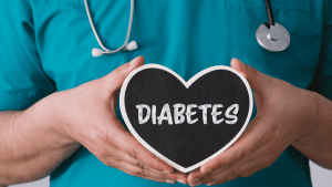 Doctor and Diabetes Sign