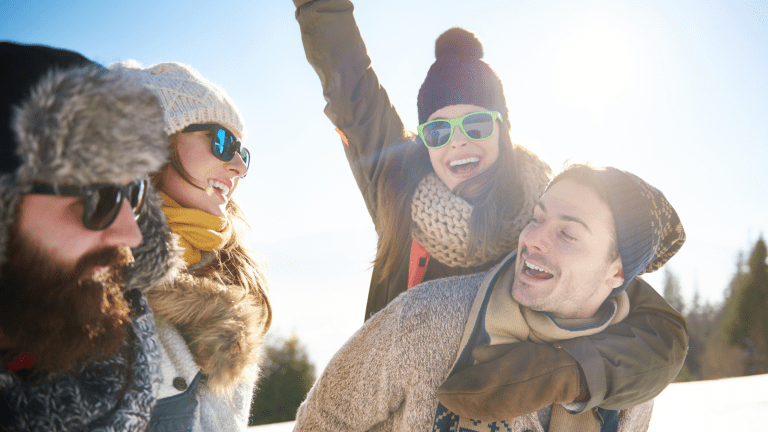 Sunglasses in winter weather